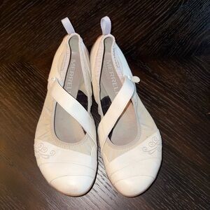 Merrell Wonder Glove Barefoot Silver White Maryjane Style #J89172 Women's Sz 7